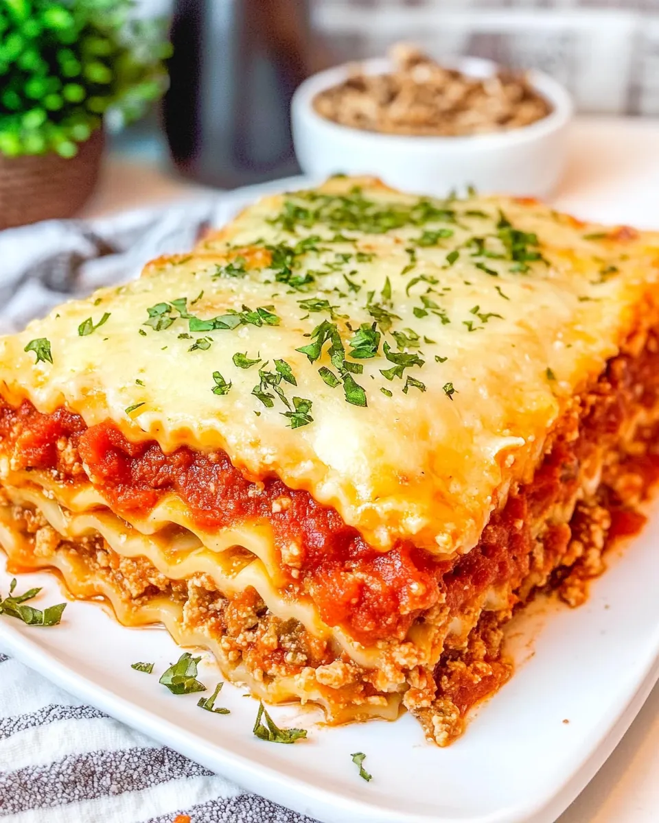 Homemade Crescent Lasagna photo