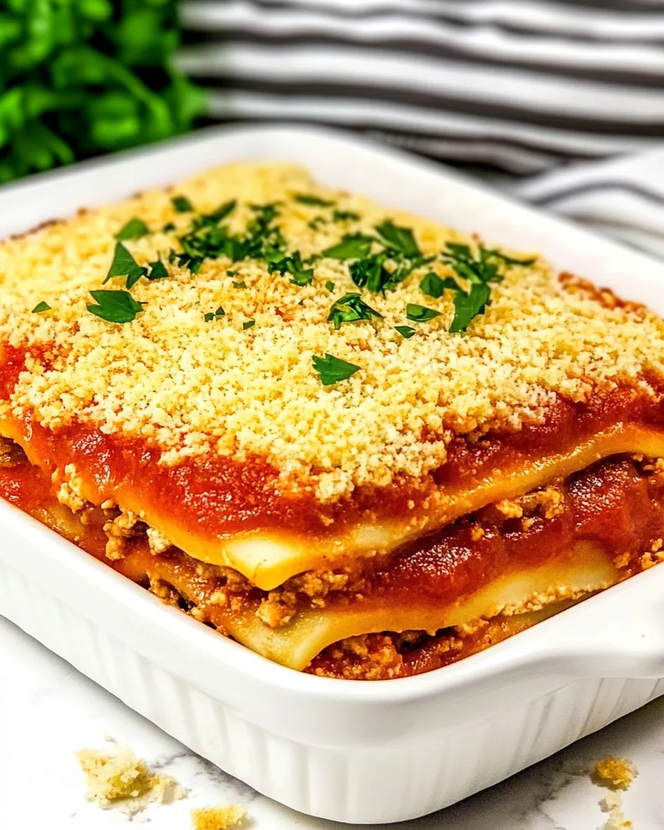 Easy Crescent Lasagna recipe image