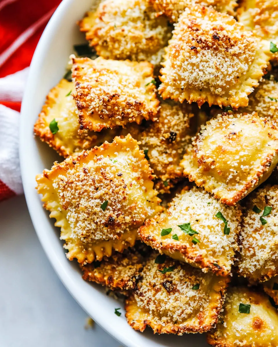 Classic Crispy Baked Parmesan Ravioli image