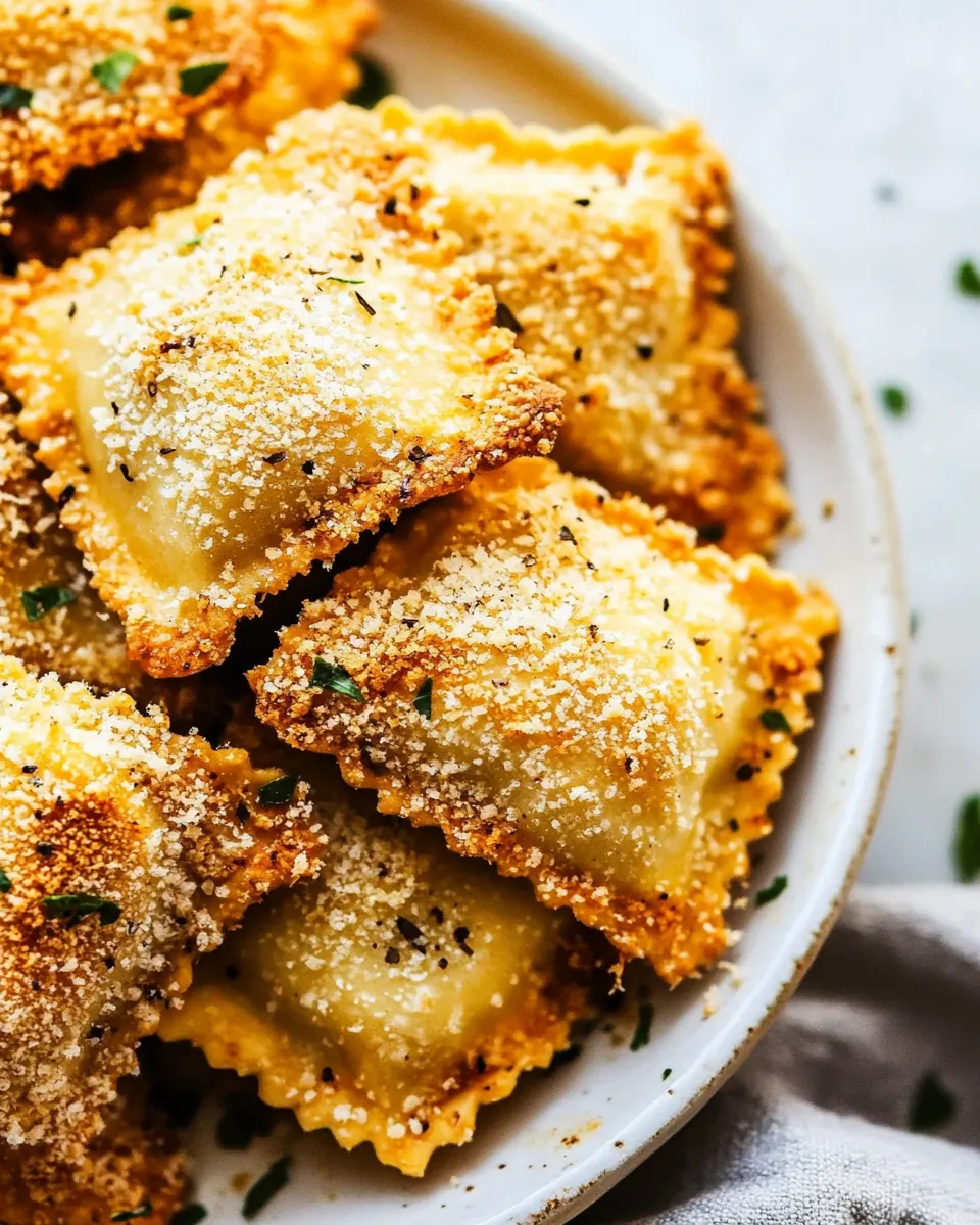 Delicious Crispy Baked Parmesan Ravioli dish photo