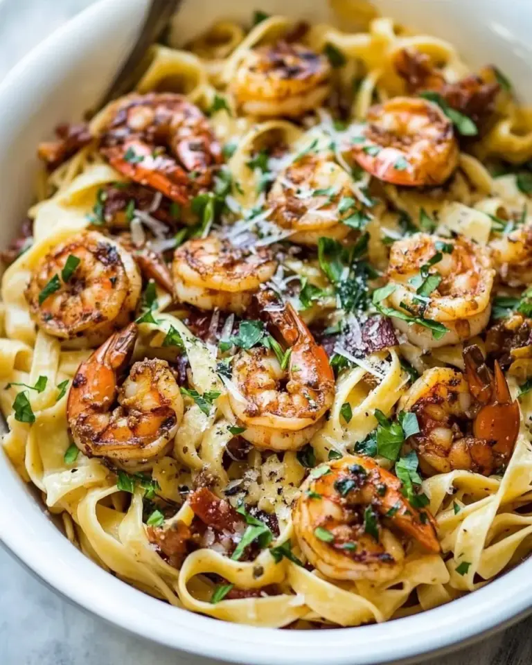 Homemade Crispy Cajun Shrimp Fettuccine photo