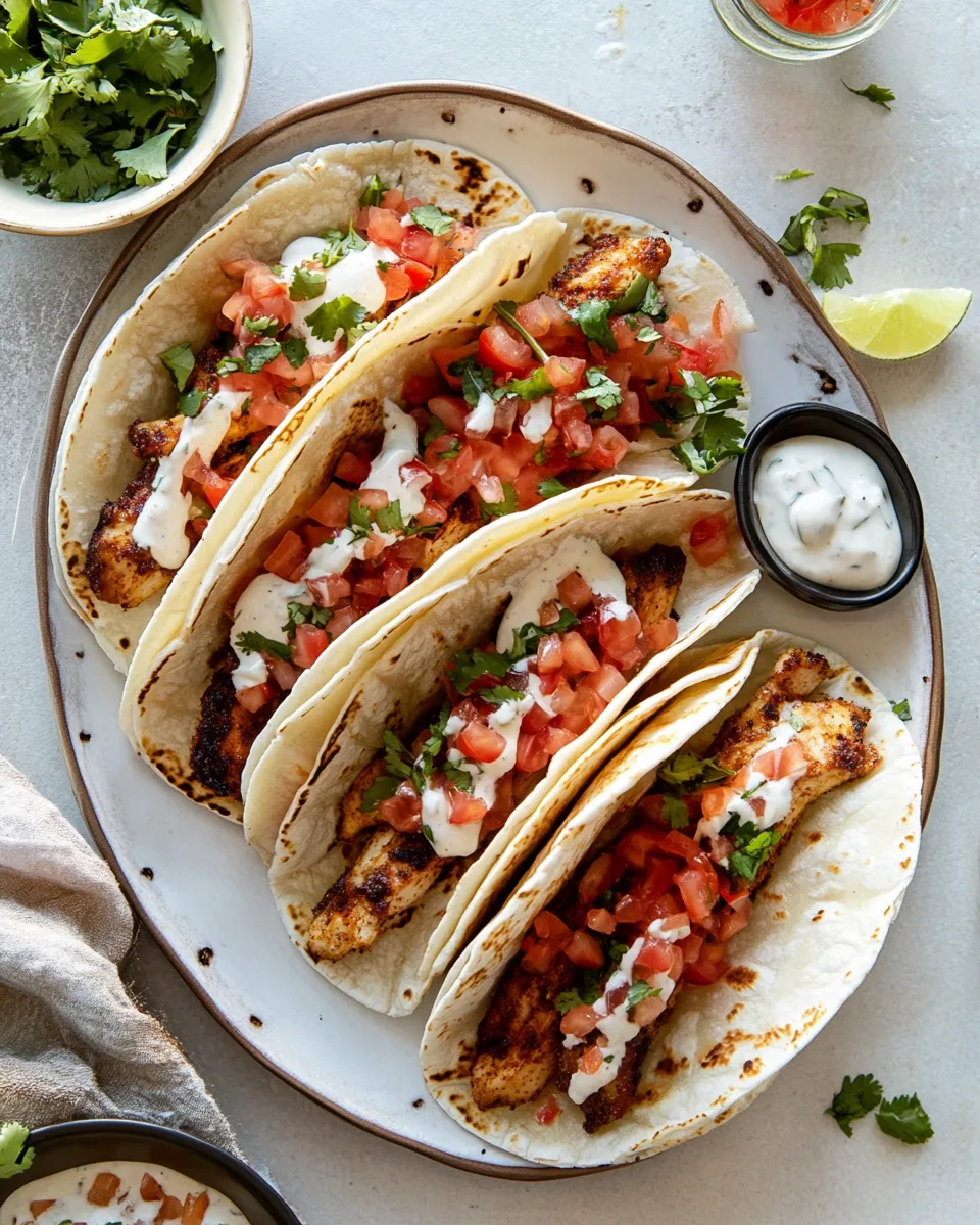 Classic Crispy Cheesy Chicken Tacos. dish photo