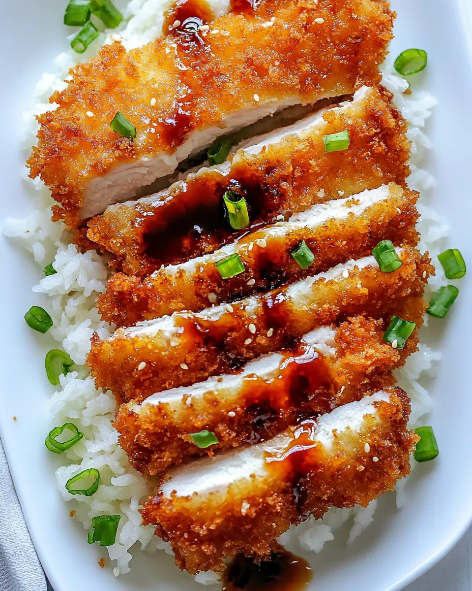 classic Crispy Japanese Chicken Katsu with Homemade Tonkatsu Sauce image