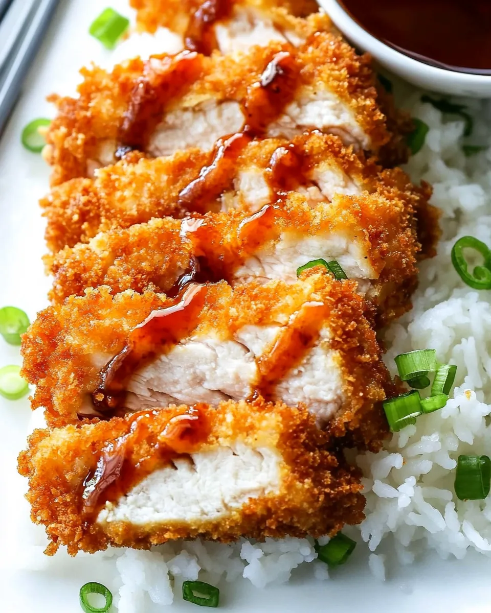 easy Crispy Japanese Chicken Katsu with Homemade Tonkatsu Sauce picture