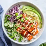 Homemade Crispy Salmon Rice Bowls photo