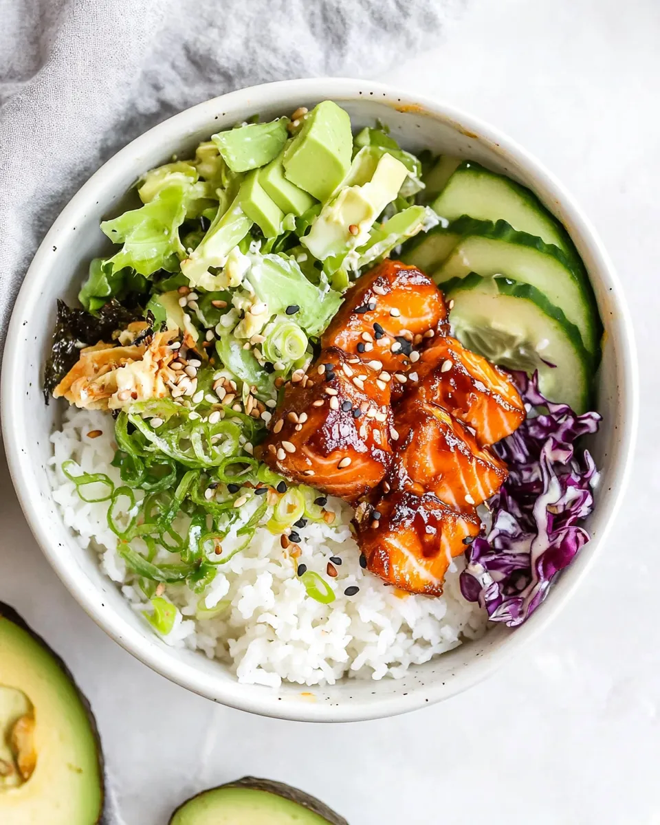 Classic Crispy Salmon Rice Bowls image
