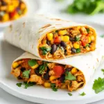 Homemade Crockpot Chicken Burritos photo