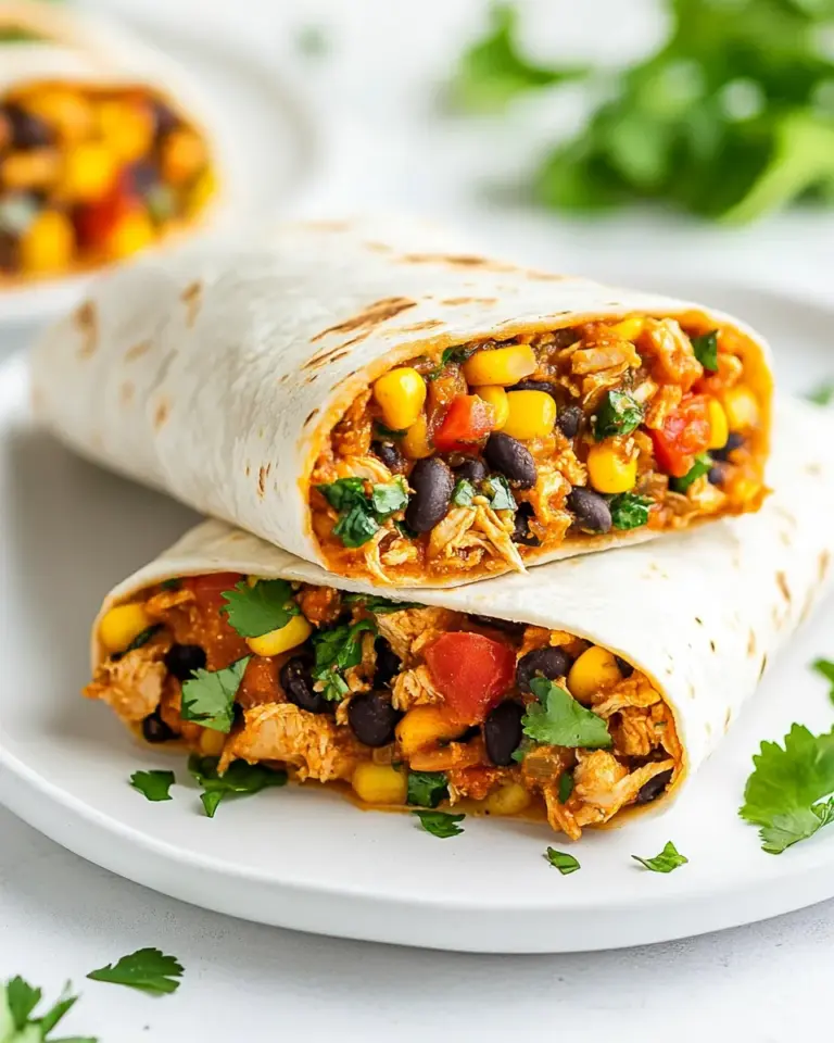 Homemade Crockpot Chicken Burritos photo