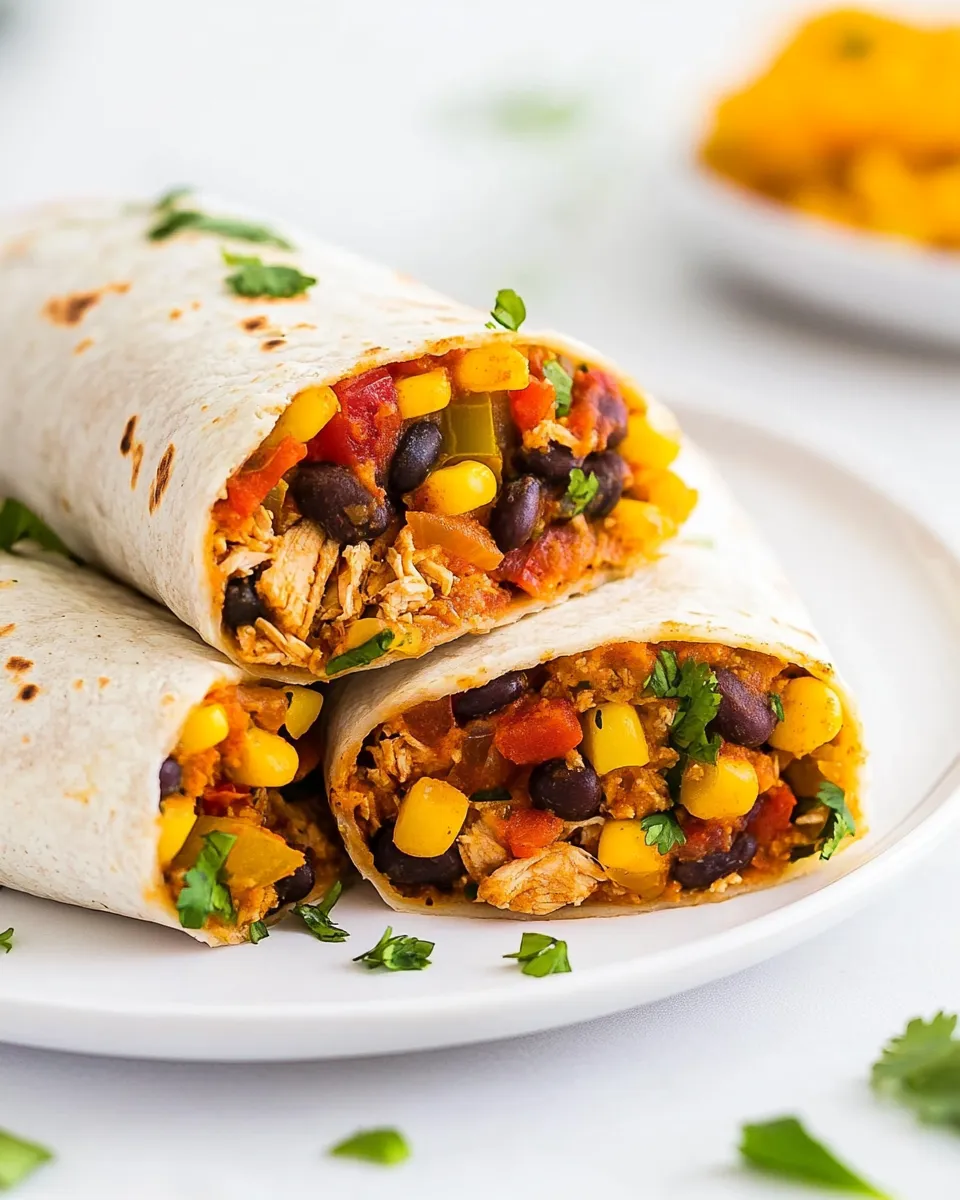 Classic Crockpot Chicken Burritos image