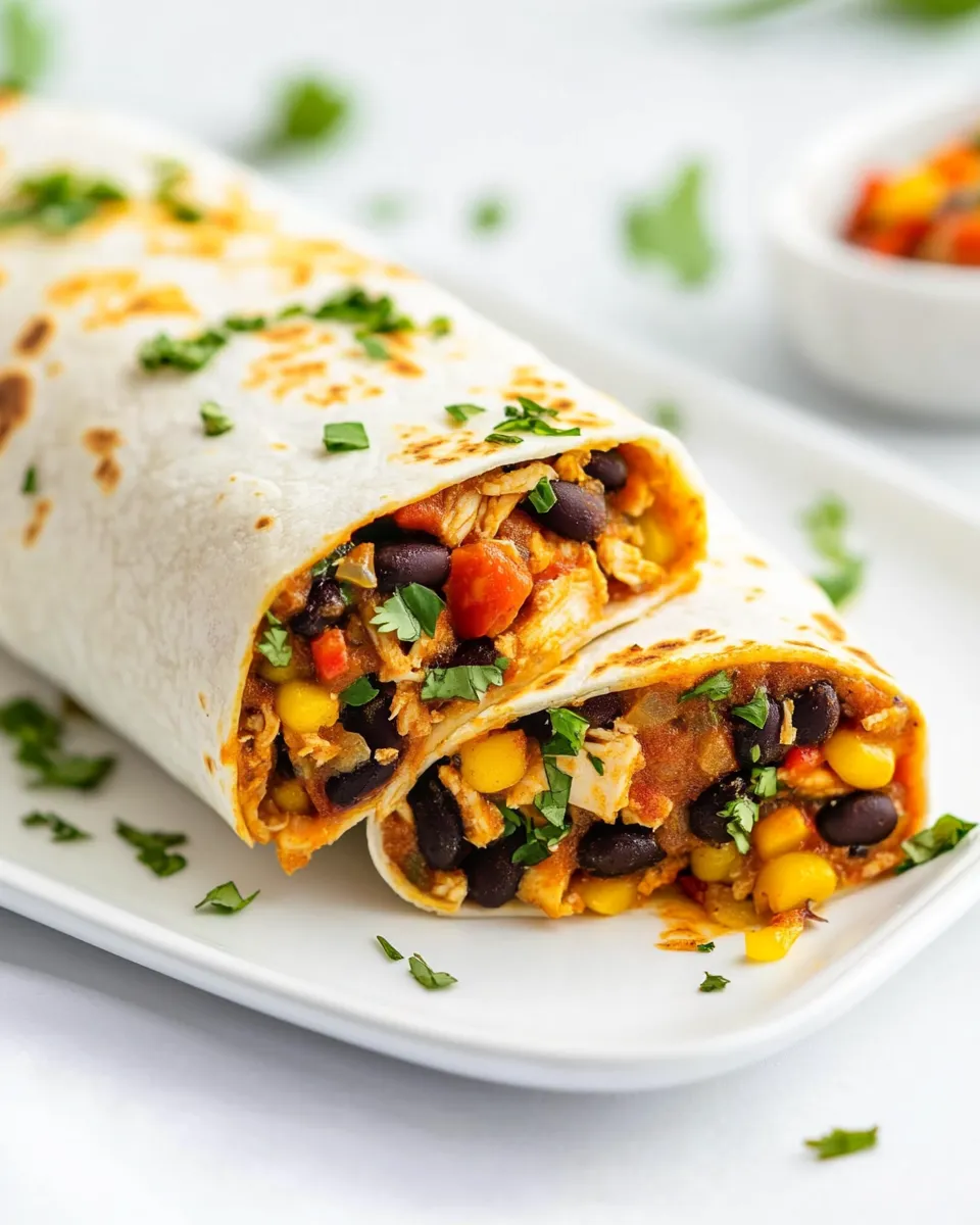 Easy Crockpot Chicken Burritos picture