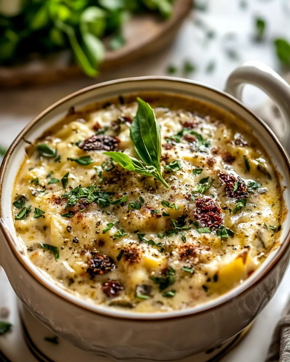 homemade Crockpot Creamy Sun-Dried Tomato Lasagna Soup. recipe photo