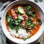 homemade Crockpot Thai Broccoli Rabe Chicken Curry. recipe photo