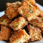 Homemade Crunchy Oven-Fried Cheese Ravioli. recipe photo