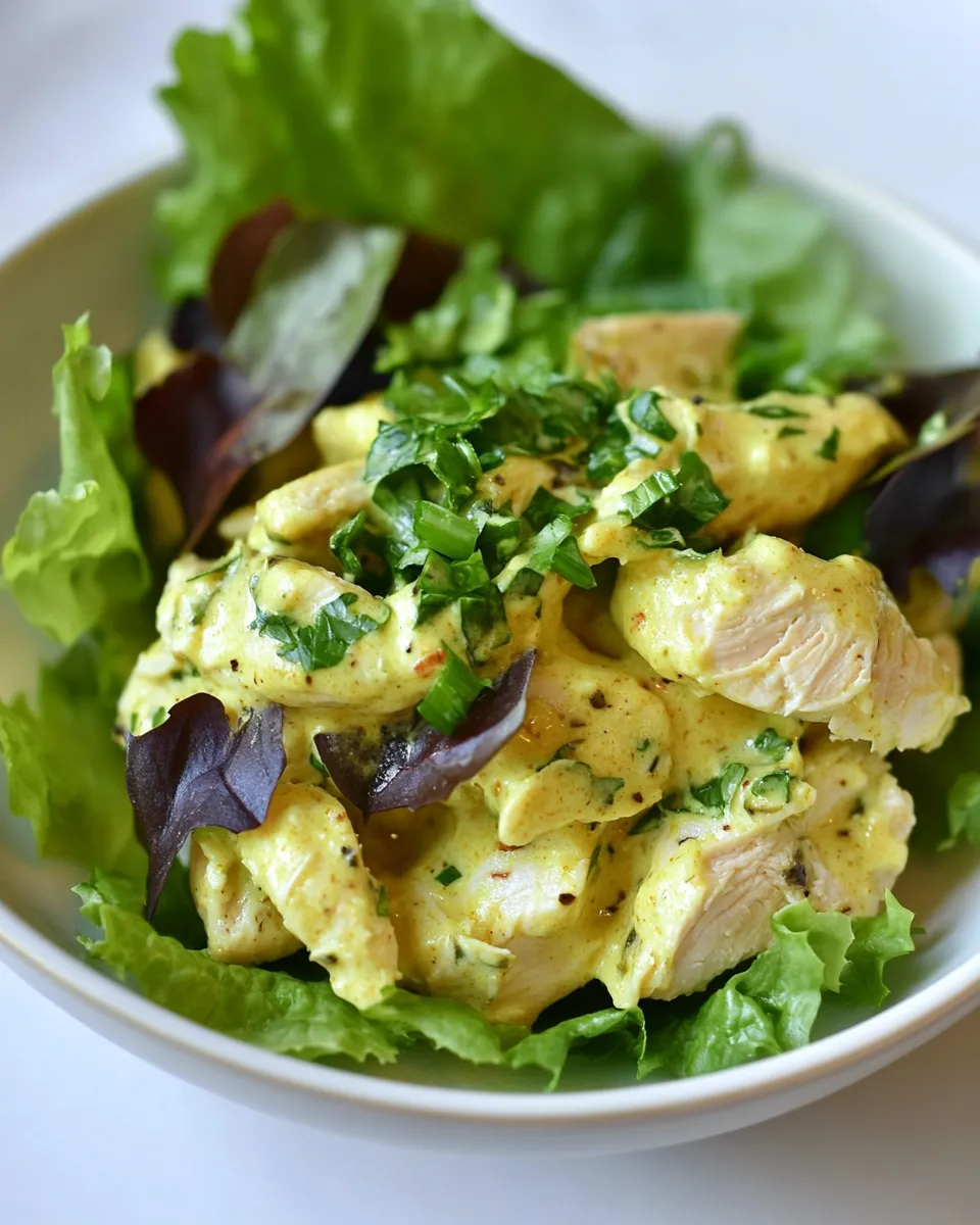 Easy Curried Chicken Salad food shot