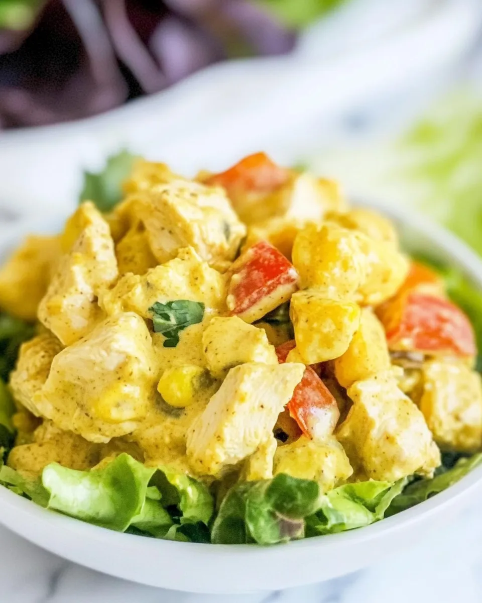 Delicious Curry Chicken Salad dish photo