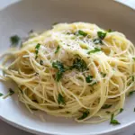 Homemade Delicious Angel Hair Pasta photo