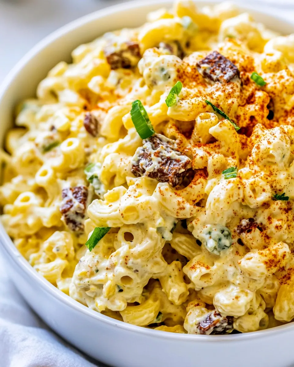 Easy Deviled Egg Macaroni Salad picture