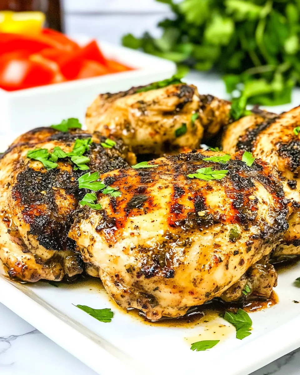 Homemade Dr. Pepper Grilled Chicken dish photo