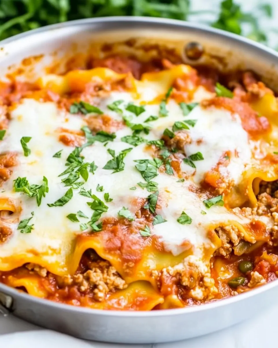 Delicious Easy 30-Minute One-Skillet Lasagna dish photo