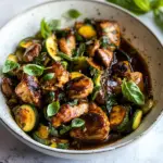 Homemade Easy 3 Cup Chicken with Zucchini. recipe photo