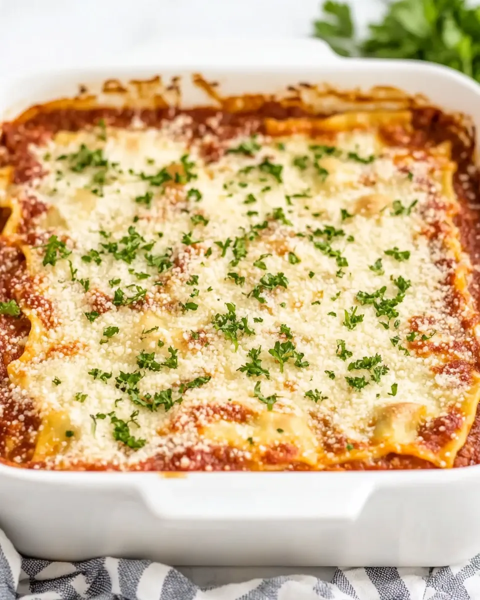 Quick Easy Baked Ravioli dish photo