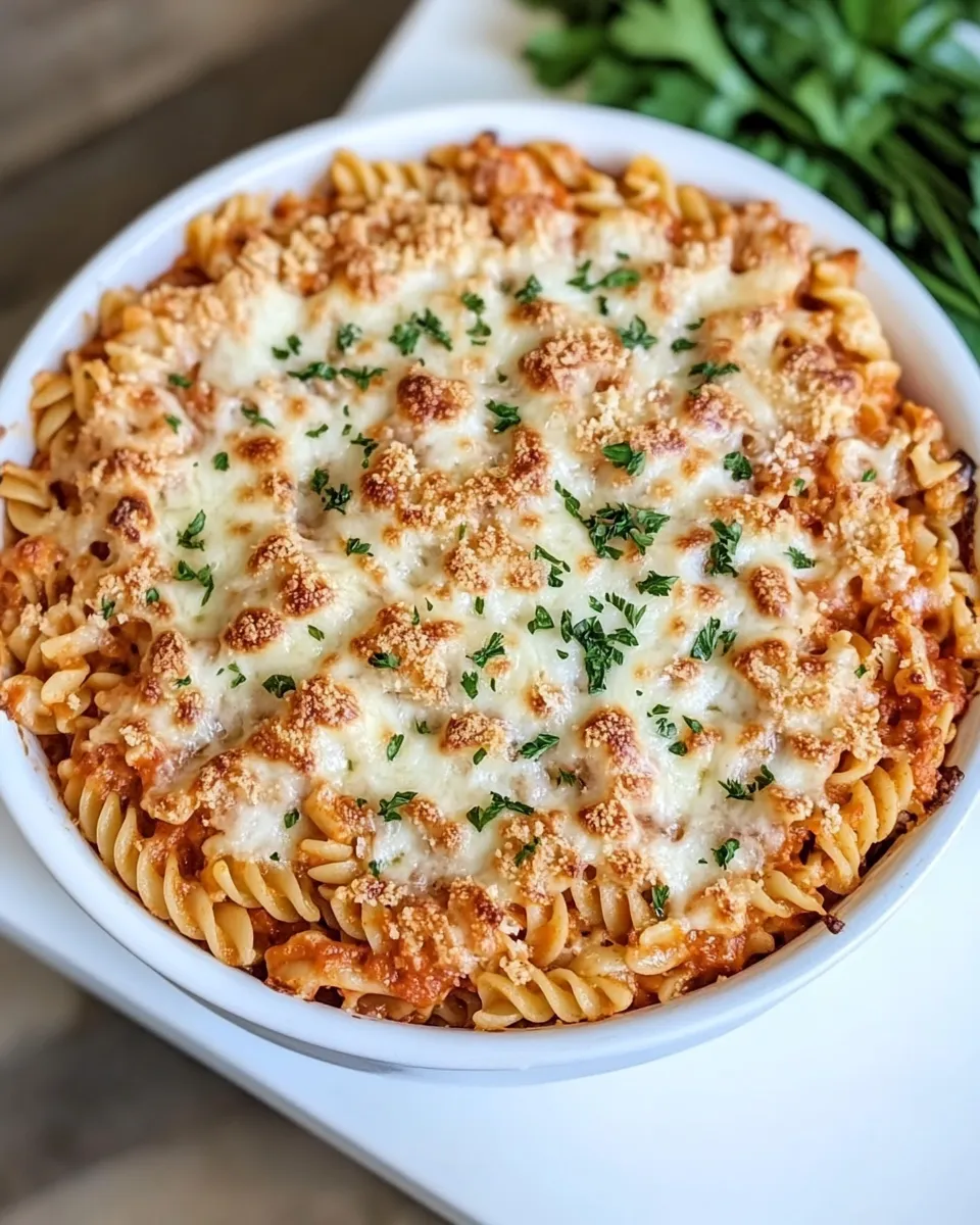 Quick Easy Baked Rotini dish photo