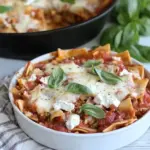 Homemade Easy Cheesy Veggie Skillet Lasagna Recipe photo