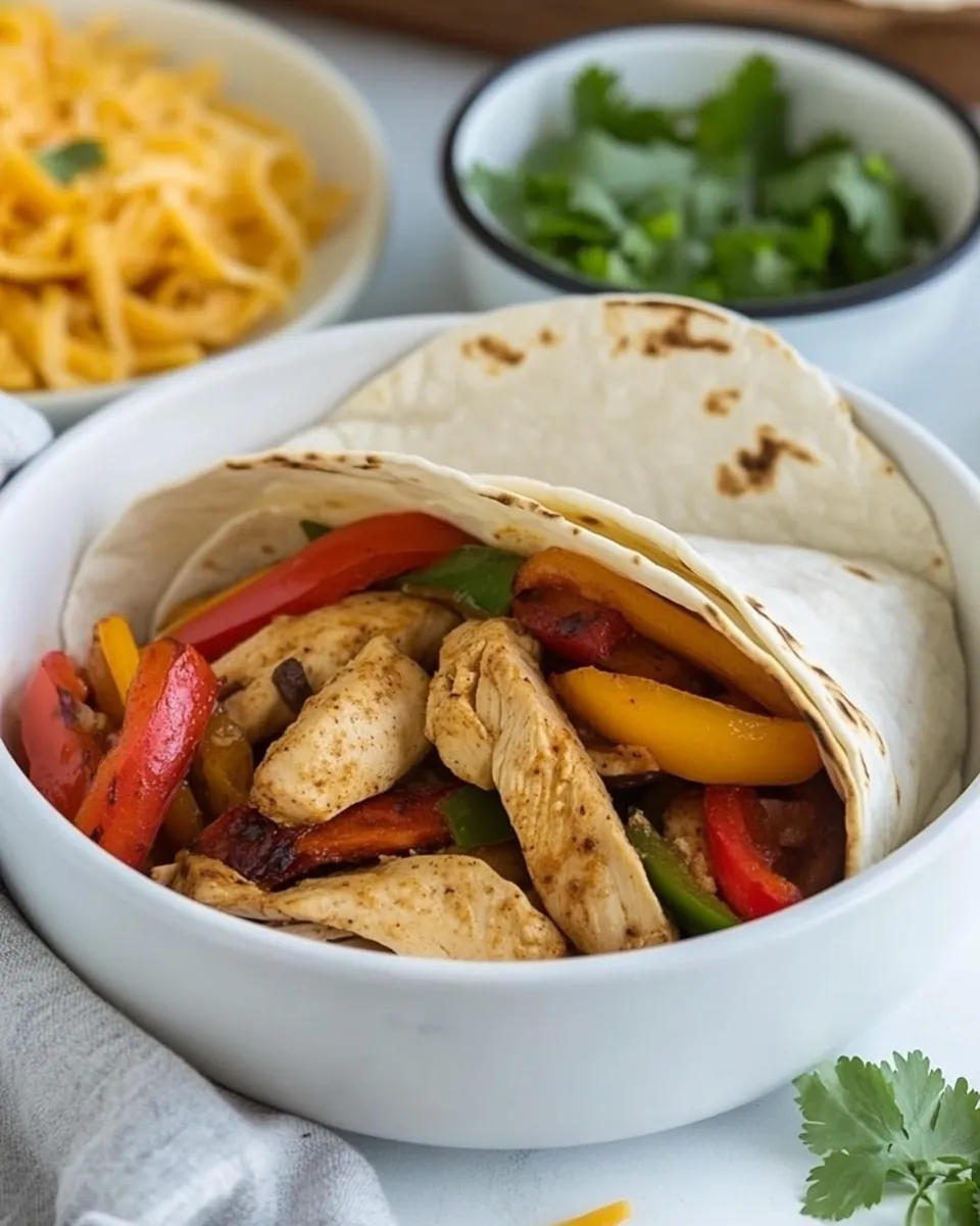 Quick Easy Chicken Fajitas Recipe dish photo