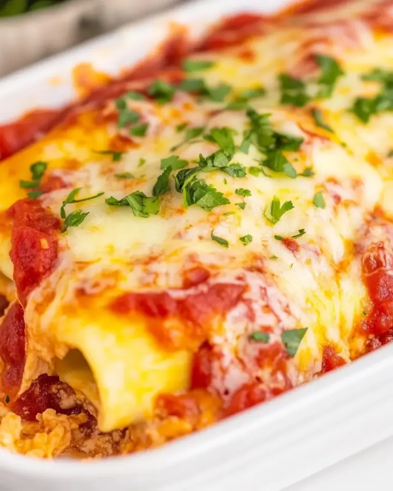 Homemade Easy Chicken Manicotti photo