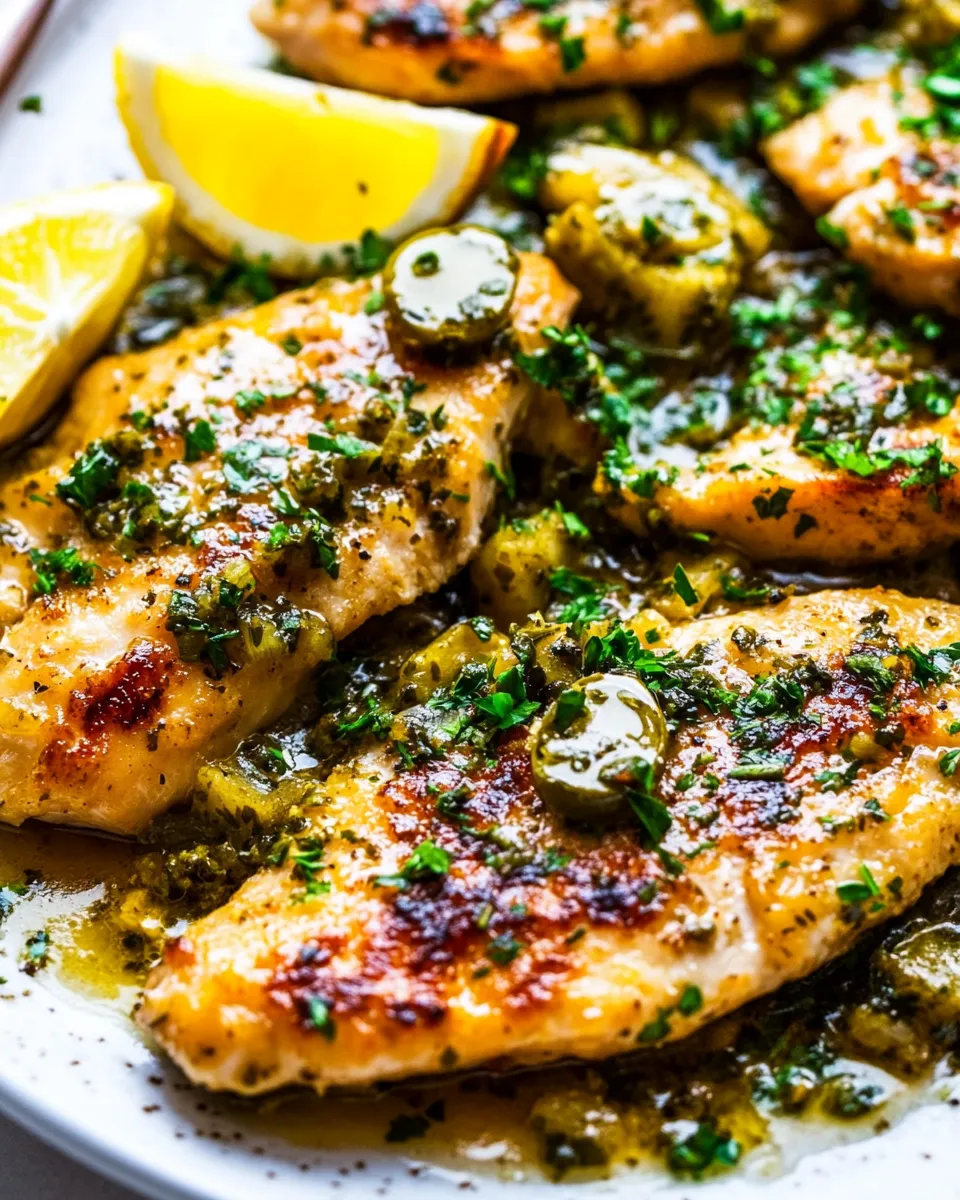 Quick Easy Chicken Piccata Recipe plate image