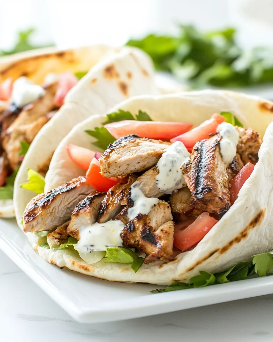 Classic Easy Chicken Shawarma Recipe With Yogurt Sauce image