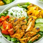 Homemade Easy Chicken Shawarma Salad Bowls photo