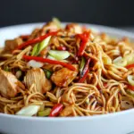 Homemade Easy Chicken Yakisoba photo