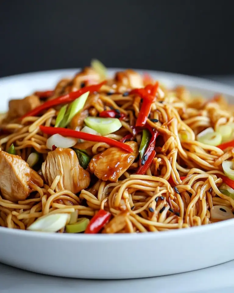 Homemade Easy Chicken Yakisoba photo