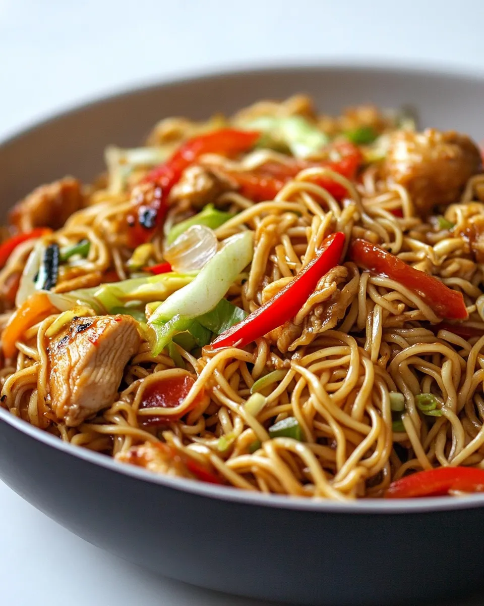 Easy Easy Chicken Yakisoba recipe photo