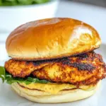 Homemade Easy Copycat Popeyes Blackened Chicken Sandwich Recipe photo