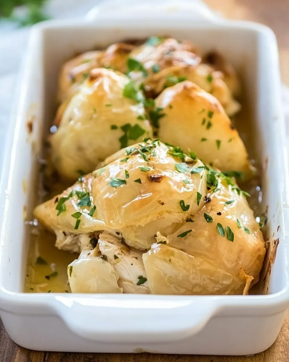 Delicious Easy Garlic Chicken Parcels (Make Ahead) dish photo