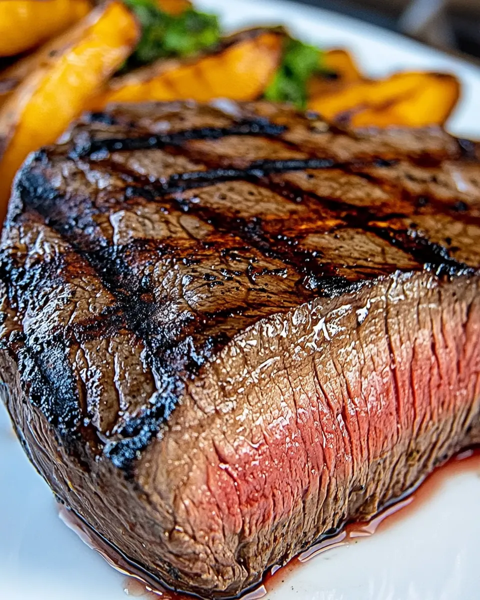 Quick Easy Grilled Sirloin Steak on Weber Gas Grills plate image