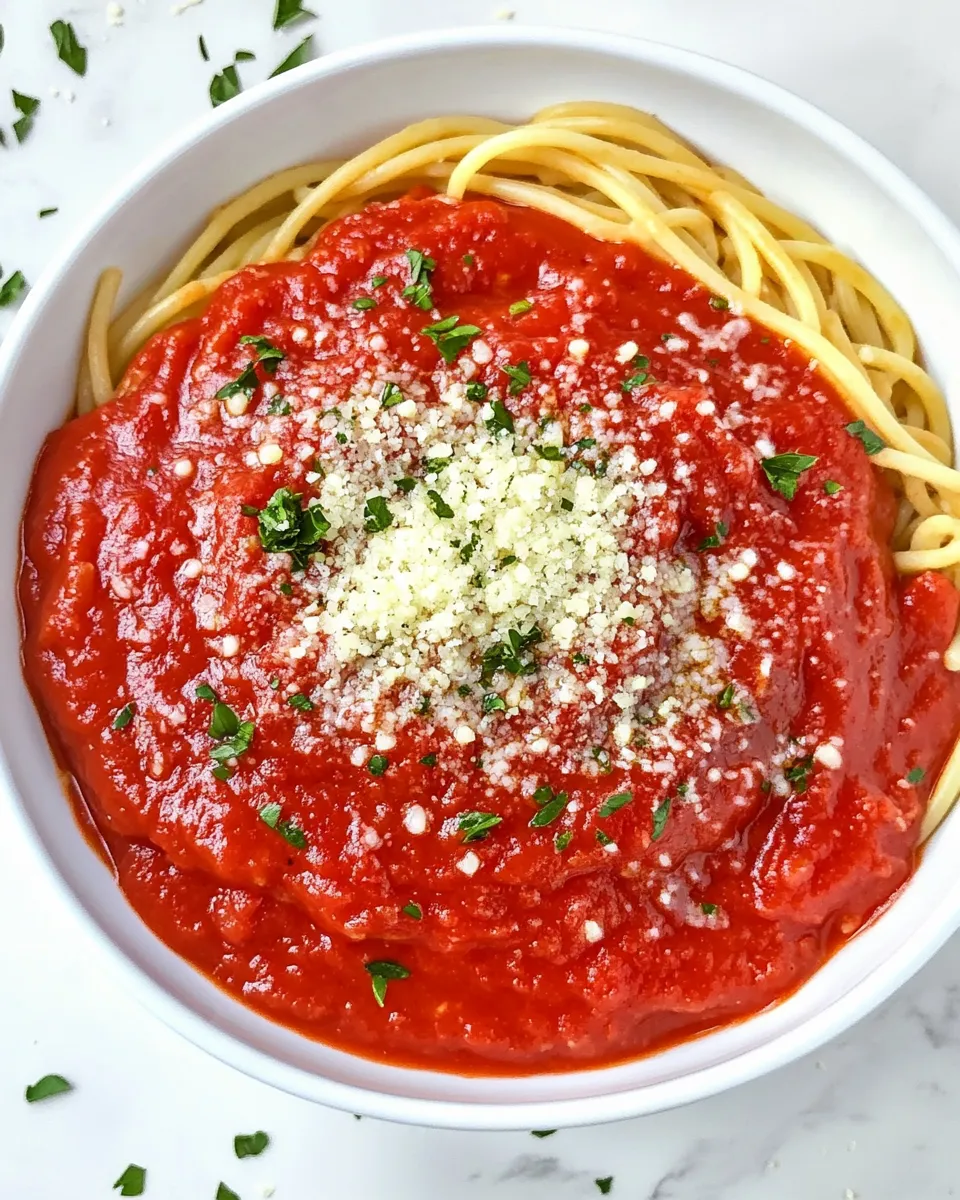 Delicious Easy Homemade Spaghetti Sauce Recipe (Better Than Store-Bought) shot