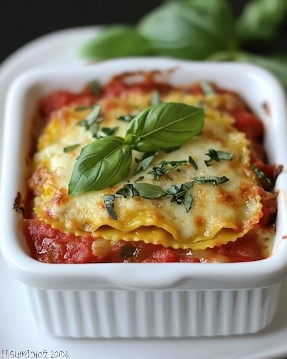 Classic Easy Individual Ravioli Lasagnas Recipe image