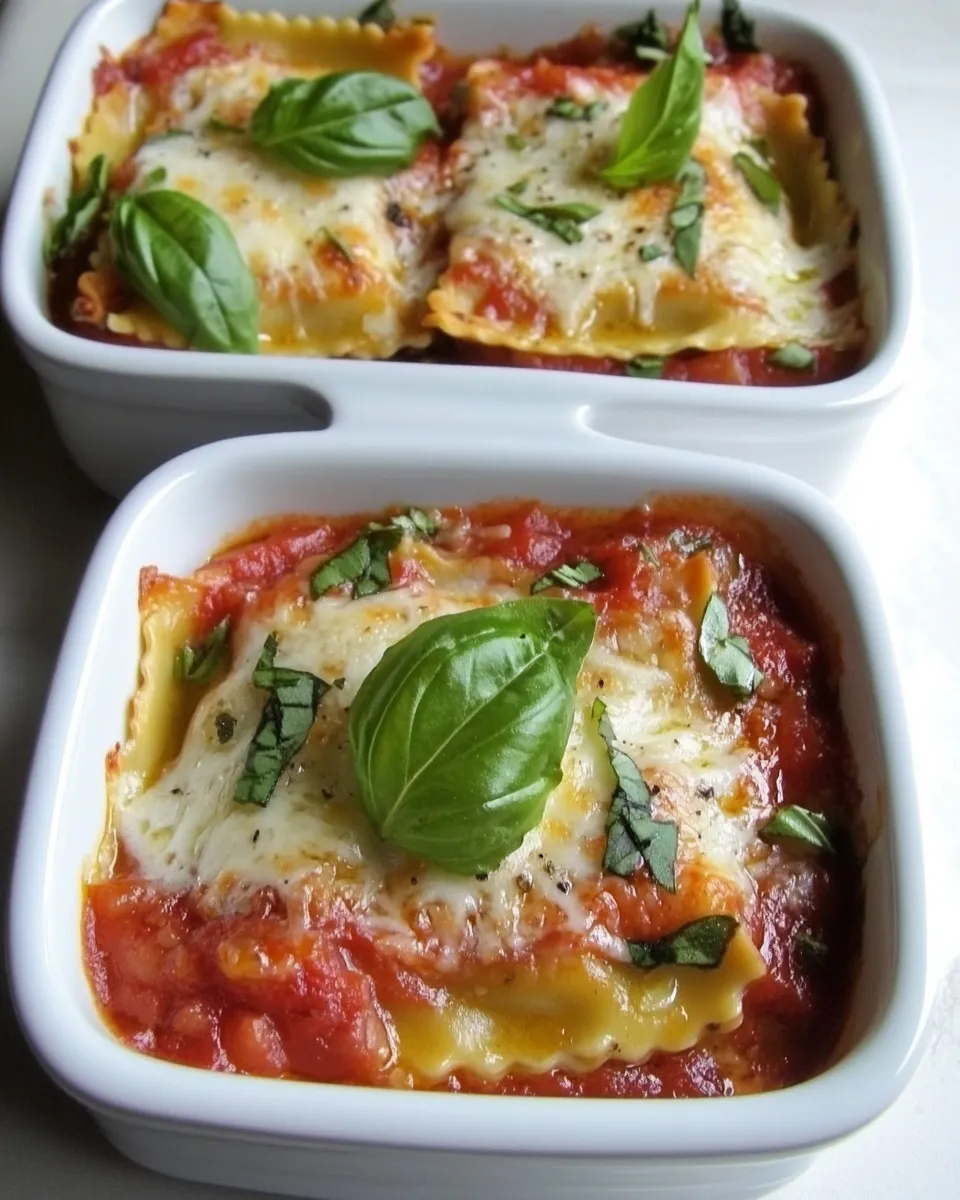 Delicious Easy Individual Ravioli Lasagnas Recipe shot
