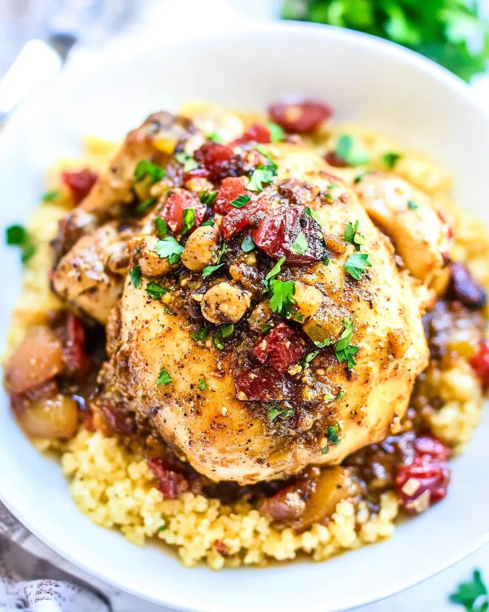 Delicious Easy Instant Pot Moroccan Chicken dish photo