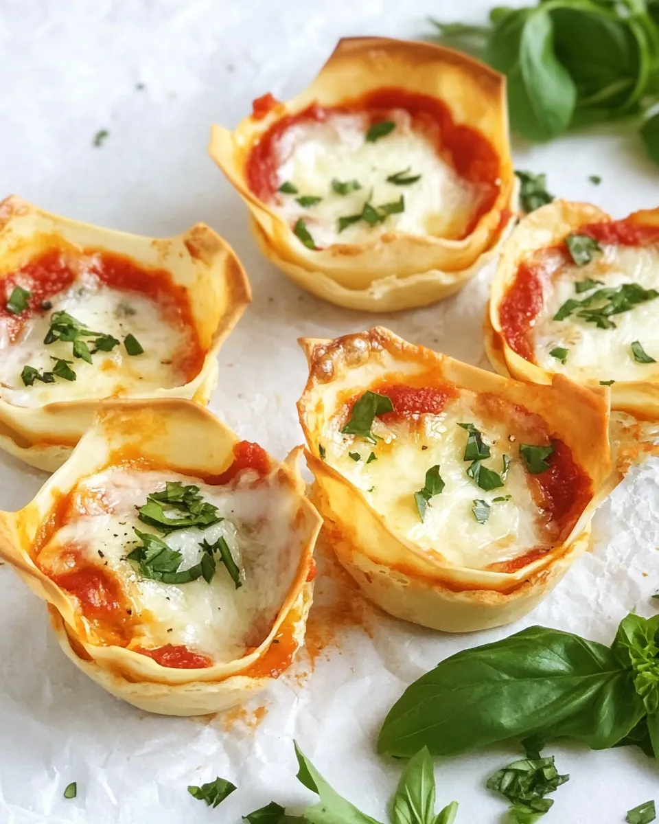 Classic Easy Italian Lasagna Cups recipe photo