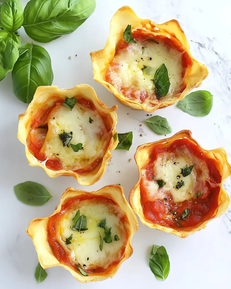 Delicious Easy Italian Lasagna Cups dish photo