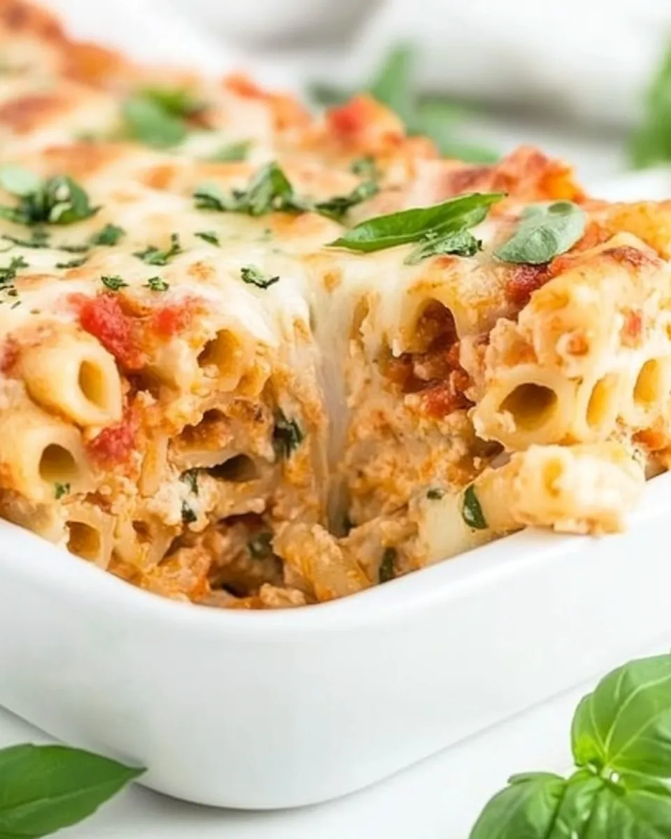 Classic Easy Meatless Baked Ziti Recipe image