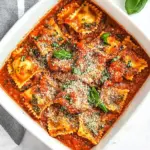 Homemade Easy Ravioli with Creamy Basil-Tomato Sauce photo