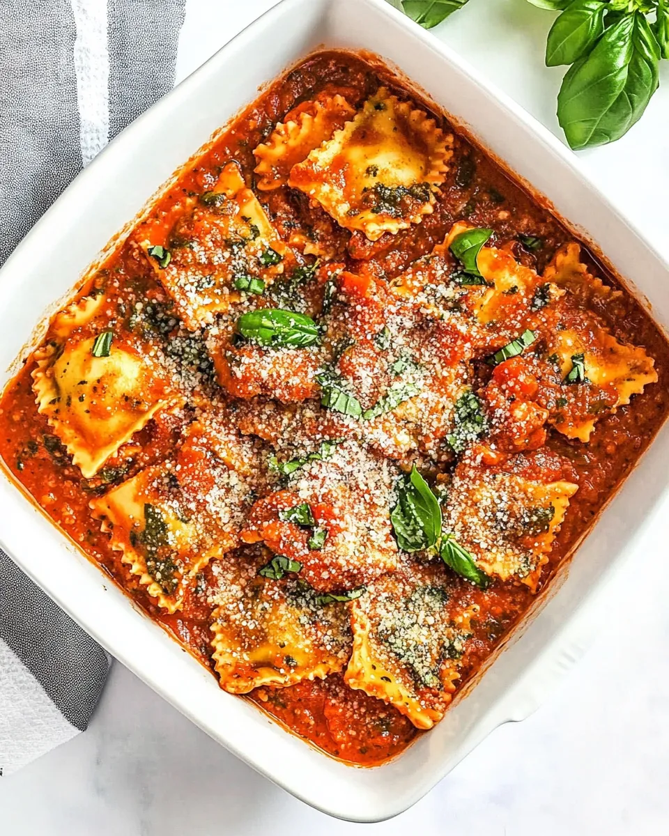 Homemade Easy Ravioli with Creamy Basil-Tomato Sauce photo