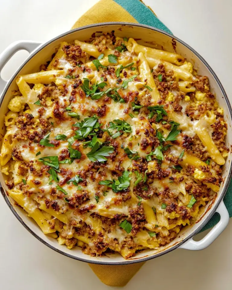 Homemade Easy Roasted Cauliflower Baked Ziti photo