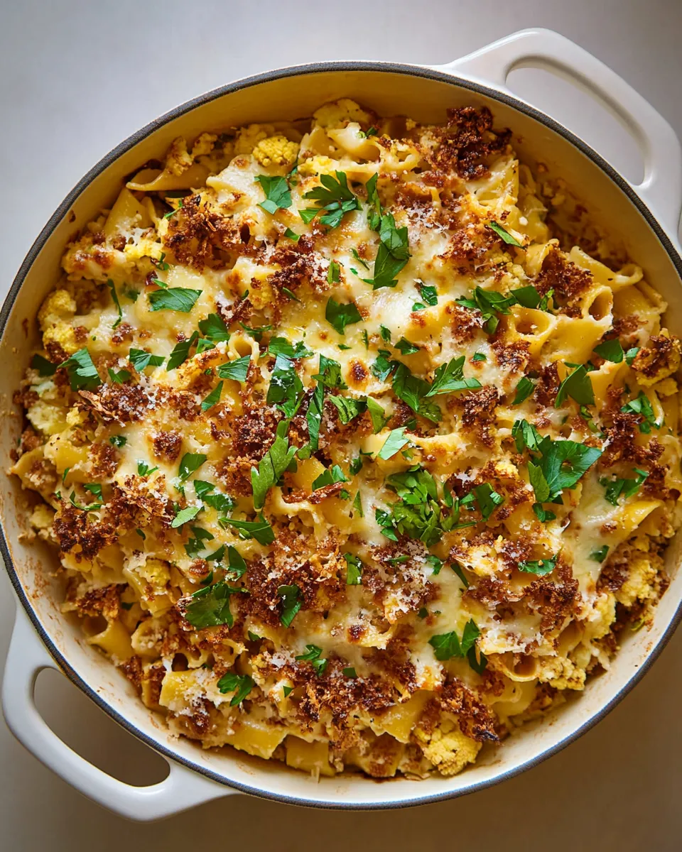 Delicious Easy Roasted Cauliflower Baked Ziti dish photo