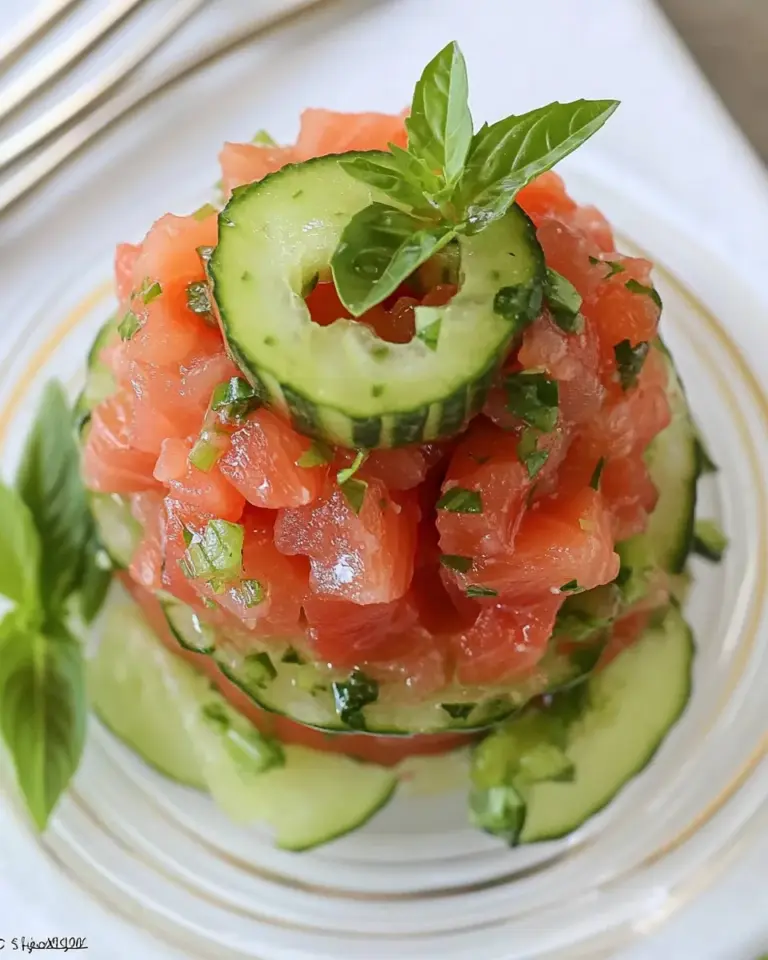 Homemade Easy Salmon Tartare recipe photo